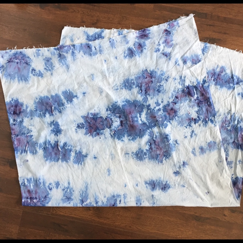 Watercolor tie dye tapestry wall hanging